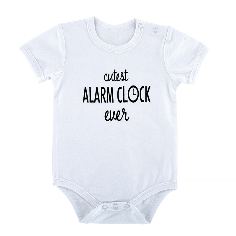 Stephan Baby - Cutest Alarm Clock Ever Onesie Stephan Baby - Cutest Alarm Clock Ever Onesie